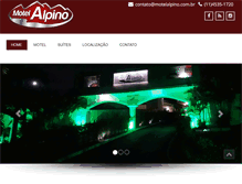 Tablet Screenshot of motelalpino.com.br